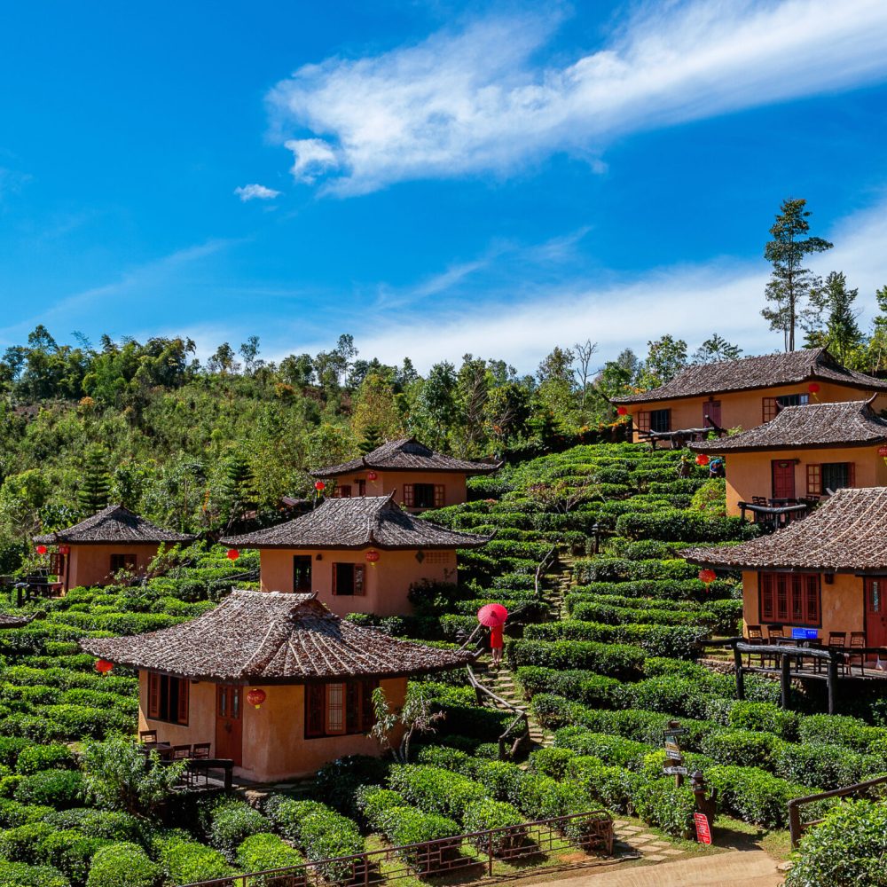Ban rak thai in Mae hong son,Thailand.